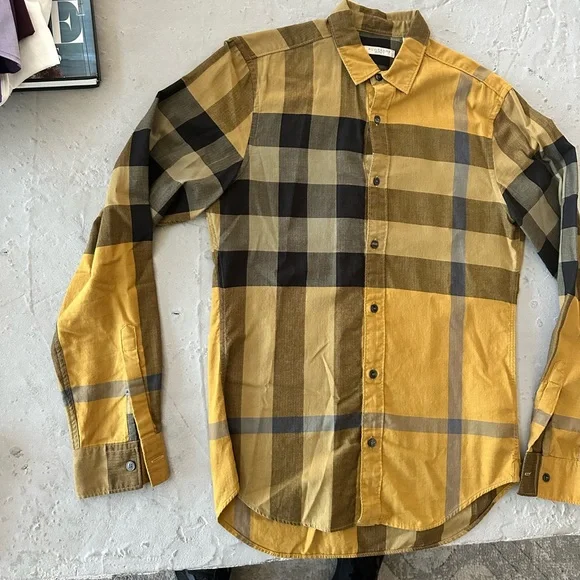 Burberry men’s  casual Long sleeve dress shirt size small - Picture 2 of 8
